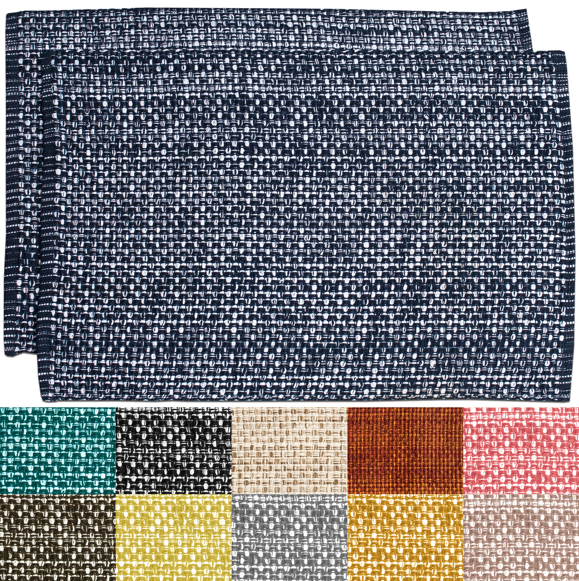 Trends Collection Two Tone 100 Cotton Woven 13 X 19 Placemat 2 4 Or 6 Pack Ebay