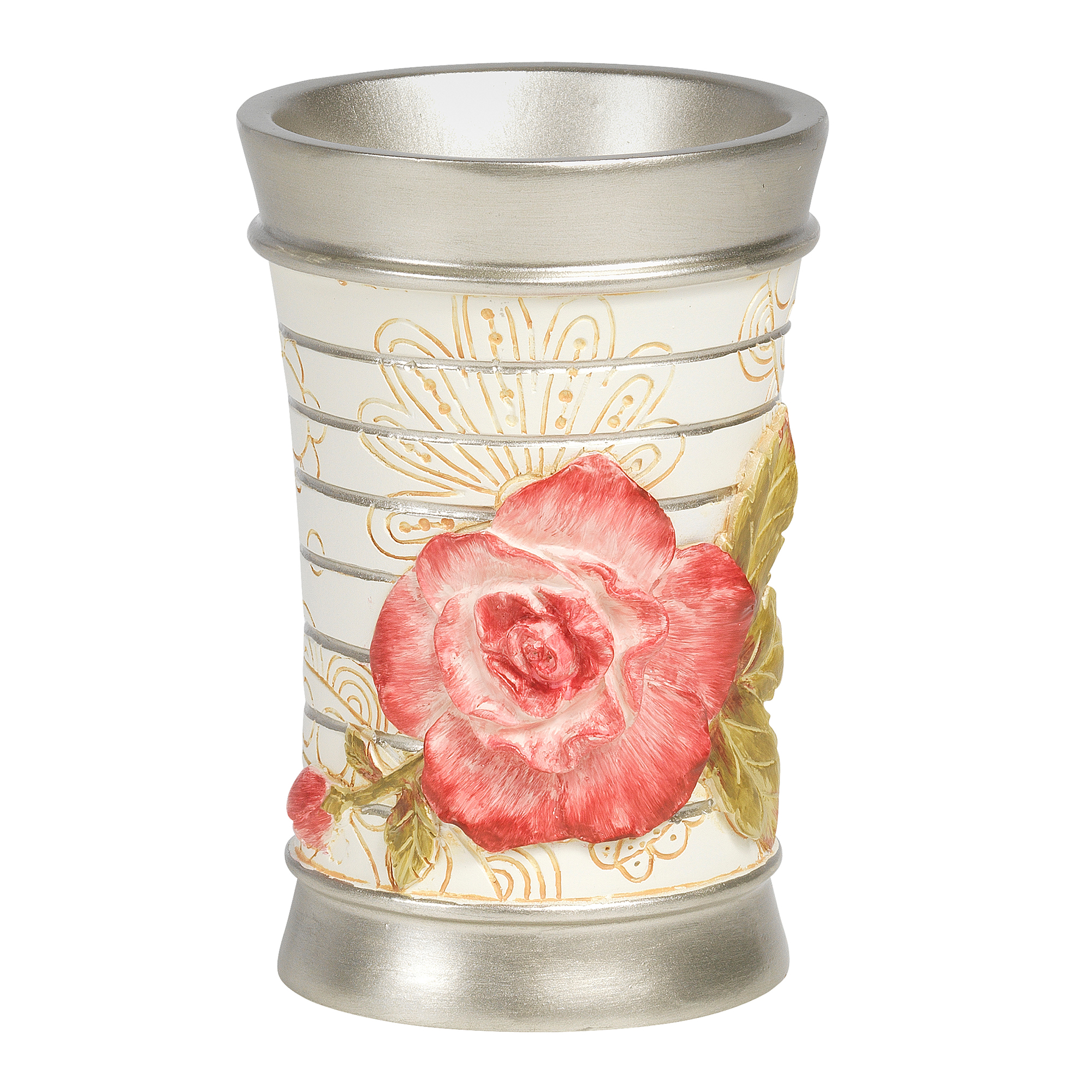 Popular Bath Madeline Beige Collection 6 Piece Bathroom Accessory Set