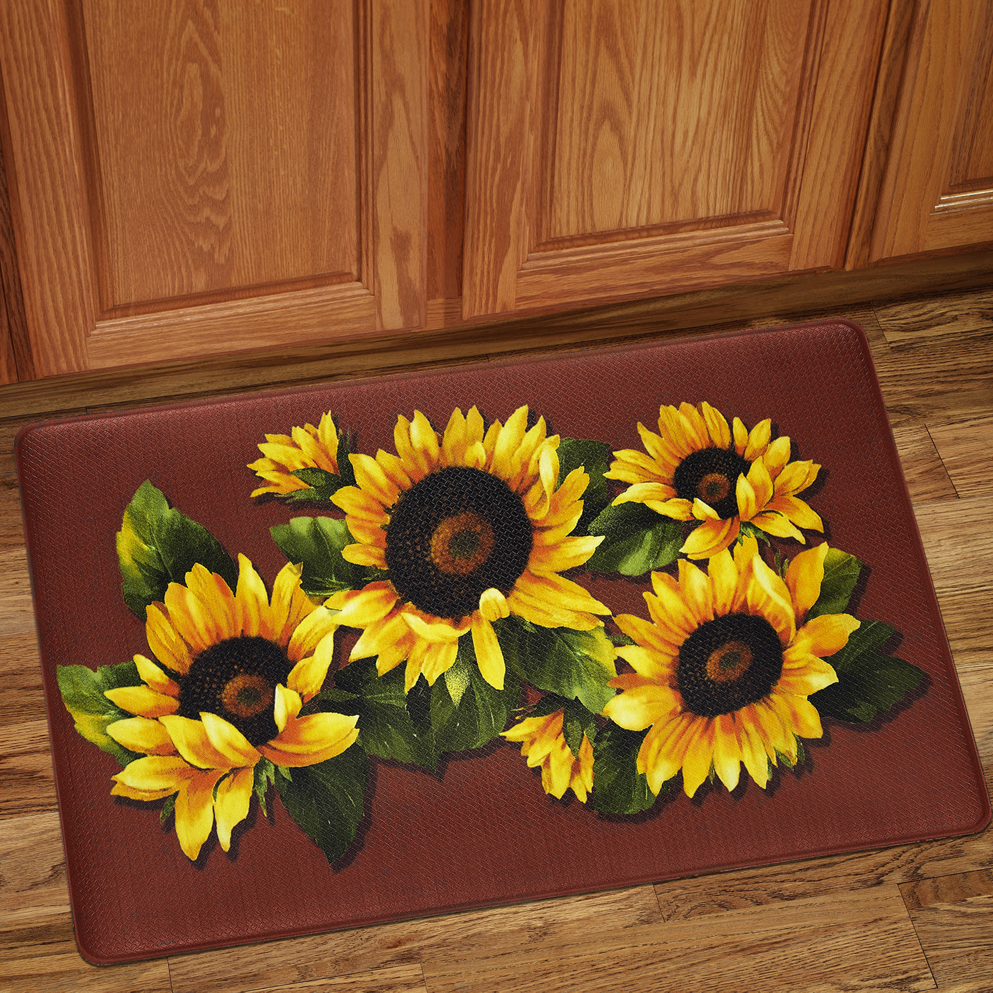 Black Eyed Susan Memory Foam AntiFatigue Kitchen Floor Mat 18" x 30