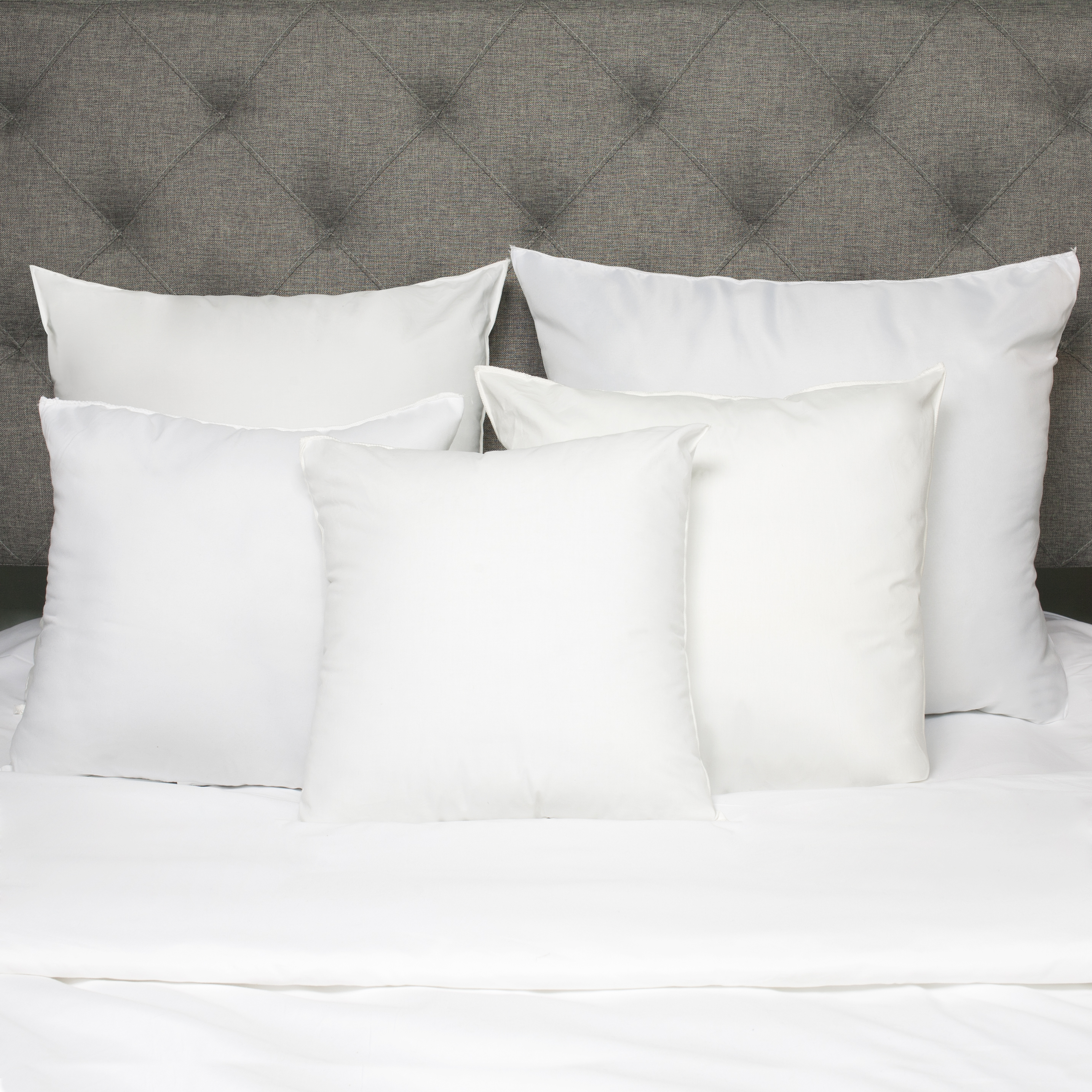 Down Alternative Polyester Square Euro Throw Bed Pillow Insert 2