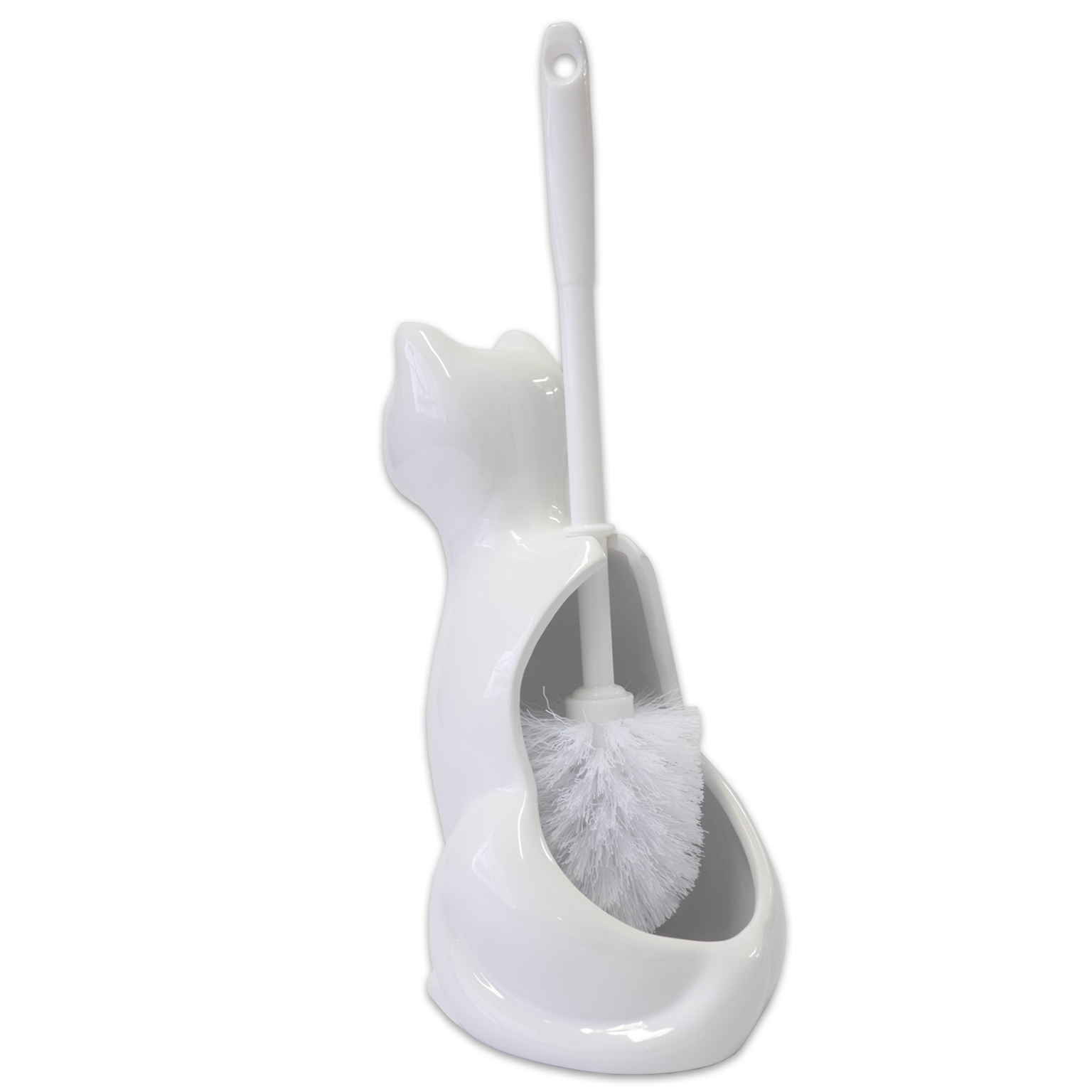 black cat toilet brush holder