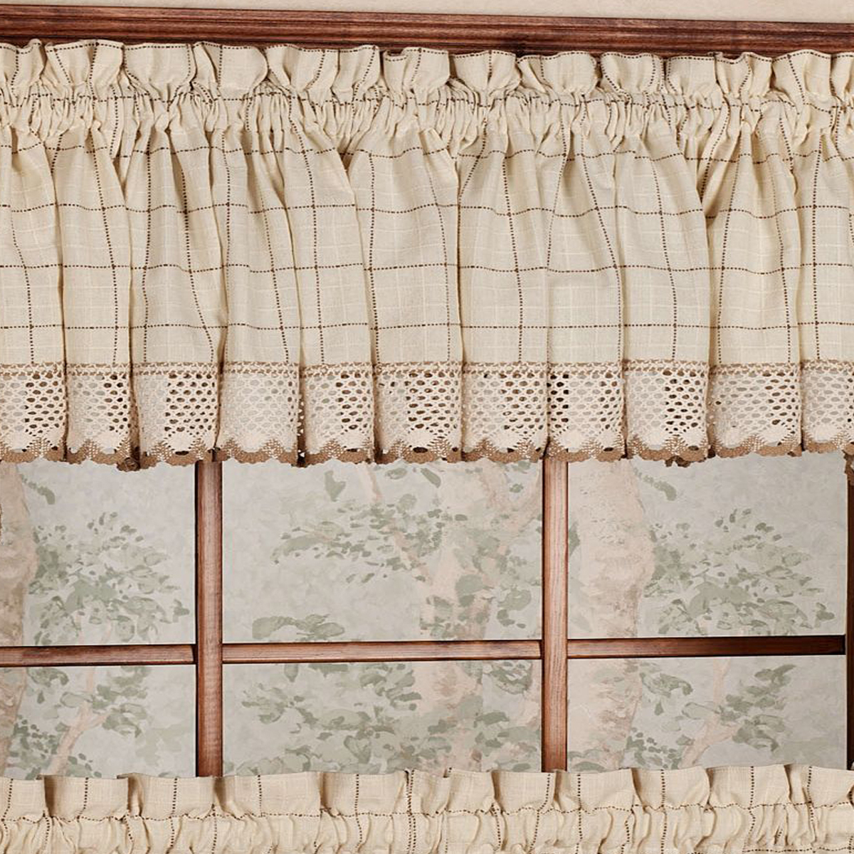 Adirondack Cotton Kitchen Window Curtains 12 X 60 Valance Ebay