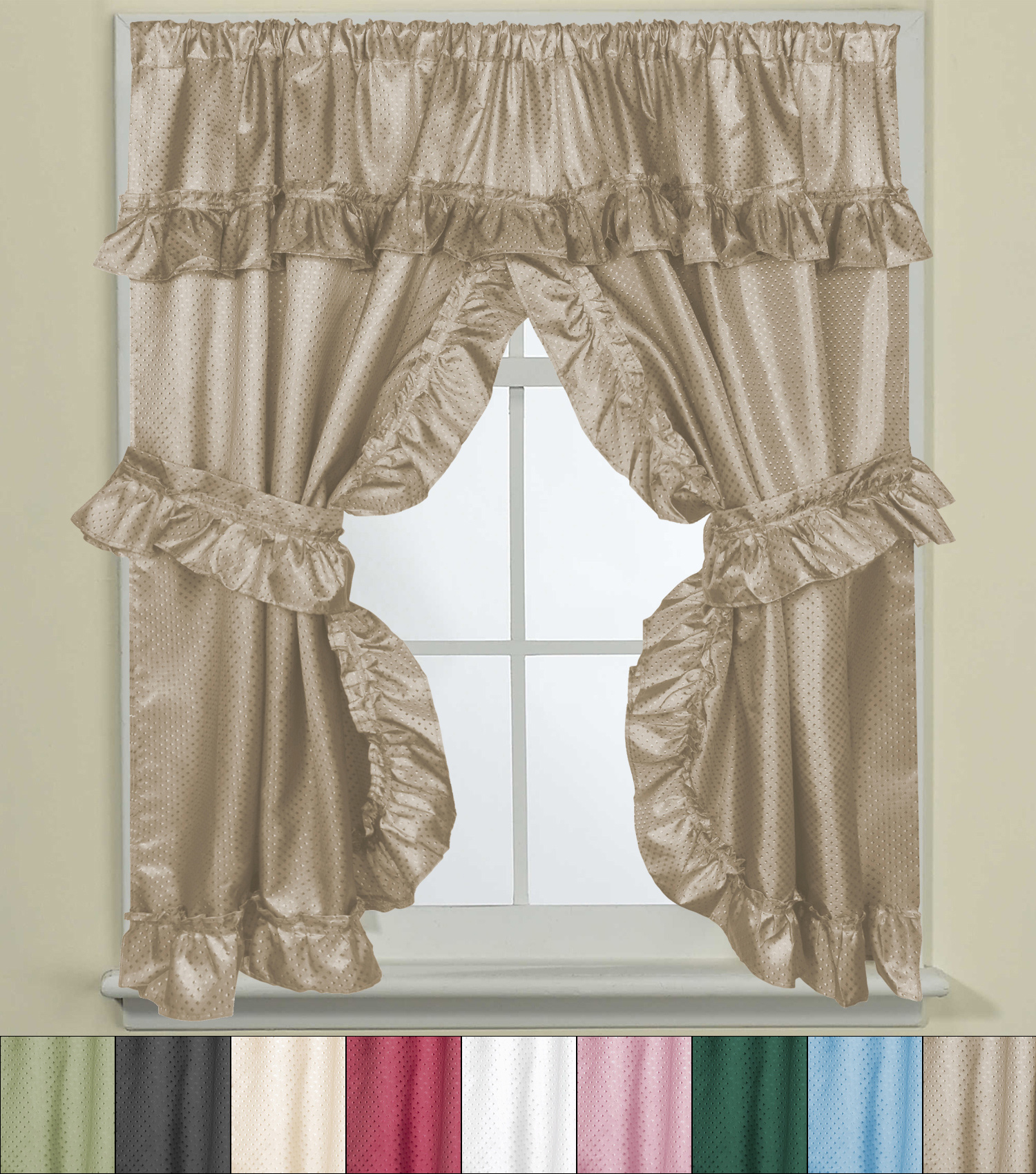 bathroom window curtains