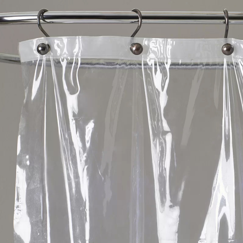 See Through Clear Top 10 Gauge Vinyl Bath Shower Curtain 72" x 72" eBay