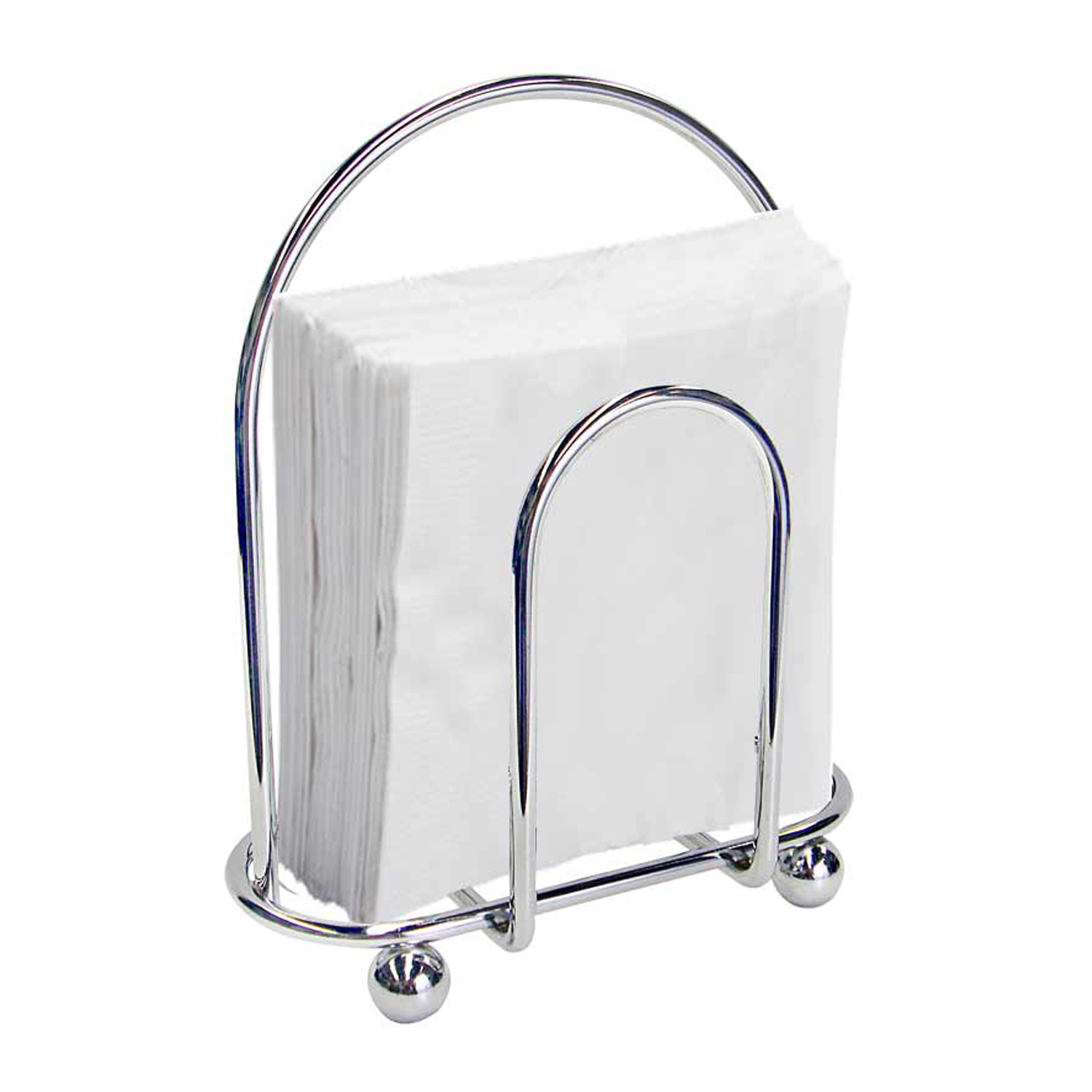 Wire Napkin Holder Home Basics Chrome Dining Room Kitchen 653078495614